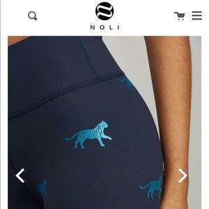 New Noli tinfoil tiger leggings (navy & foil blue)